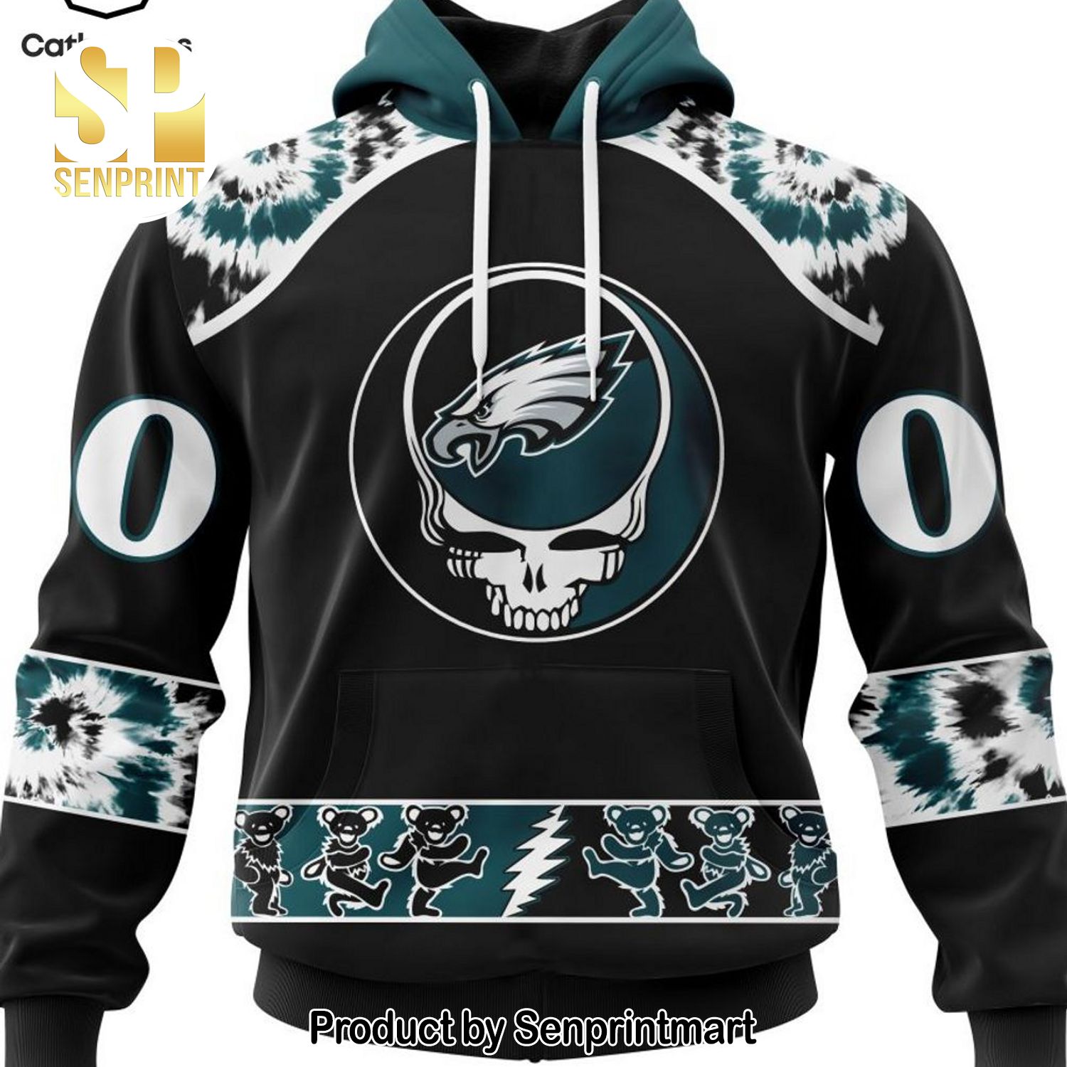 Personalized Philadelphia Eagles Special Grateful Dead Design All Over Printed Shirt