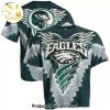 Philadelphia Eagles Football Design On Sleeve Mascot Full Printed Shirt