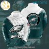 Philadelphia Eagles Football Eagles Mascot Design Black Full Printing Shirt