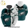 Philadelphia Eagles Football Mascot Lightning Design 3D Shirt