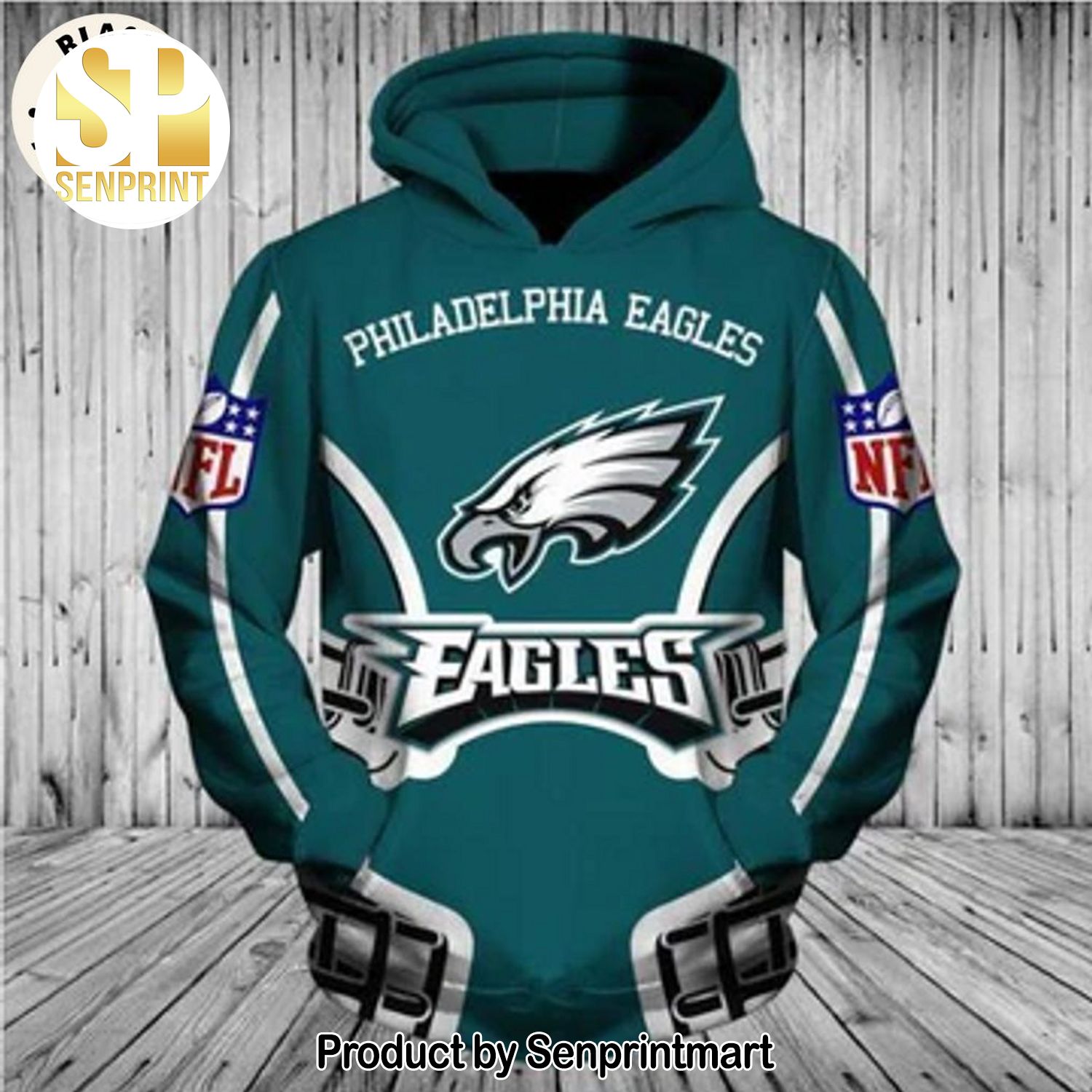 Philadelphia Eagles Football NFL Mascot Design Full Printed Shirt