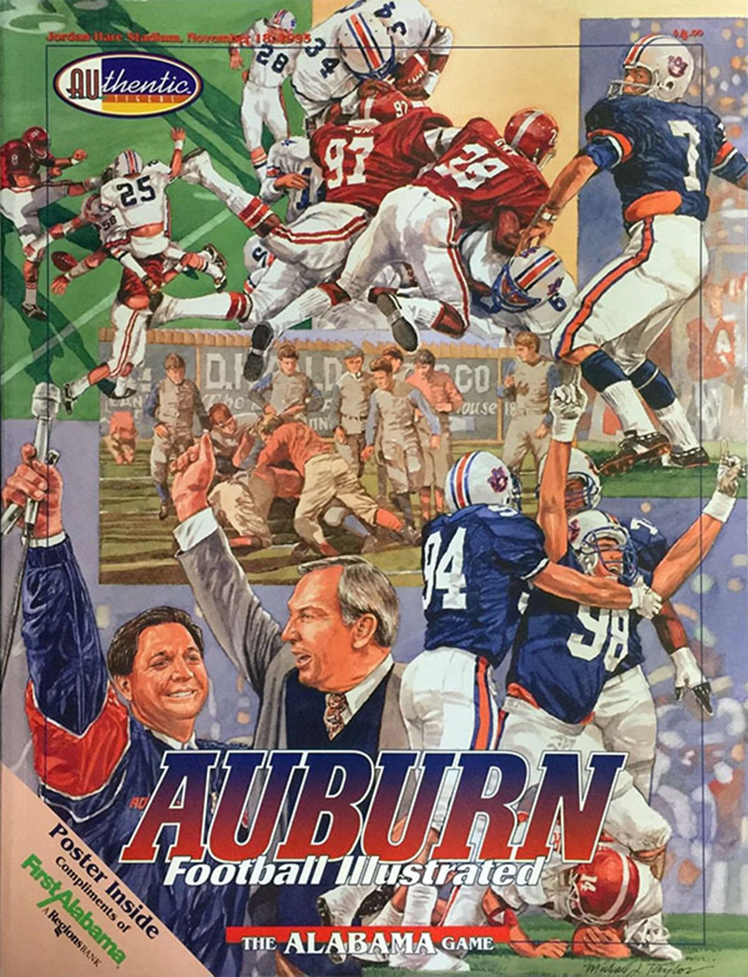 NCAA Football Alabama Crimson Tide Vs Auburn Tigers Iron Bowl 2023 Poster