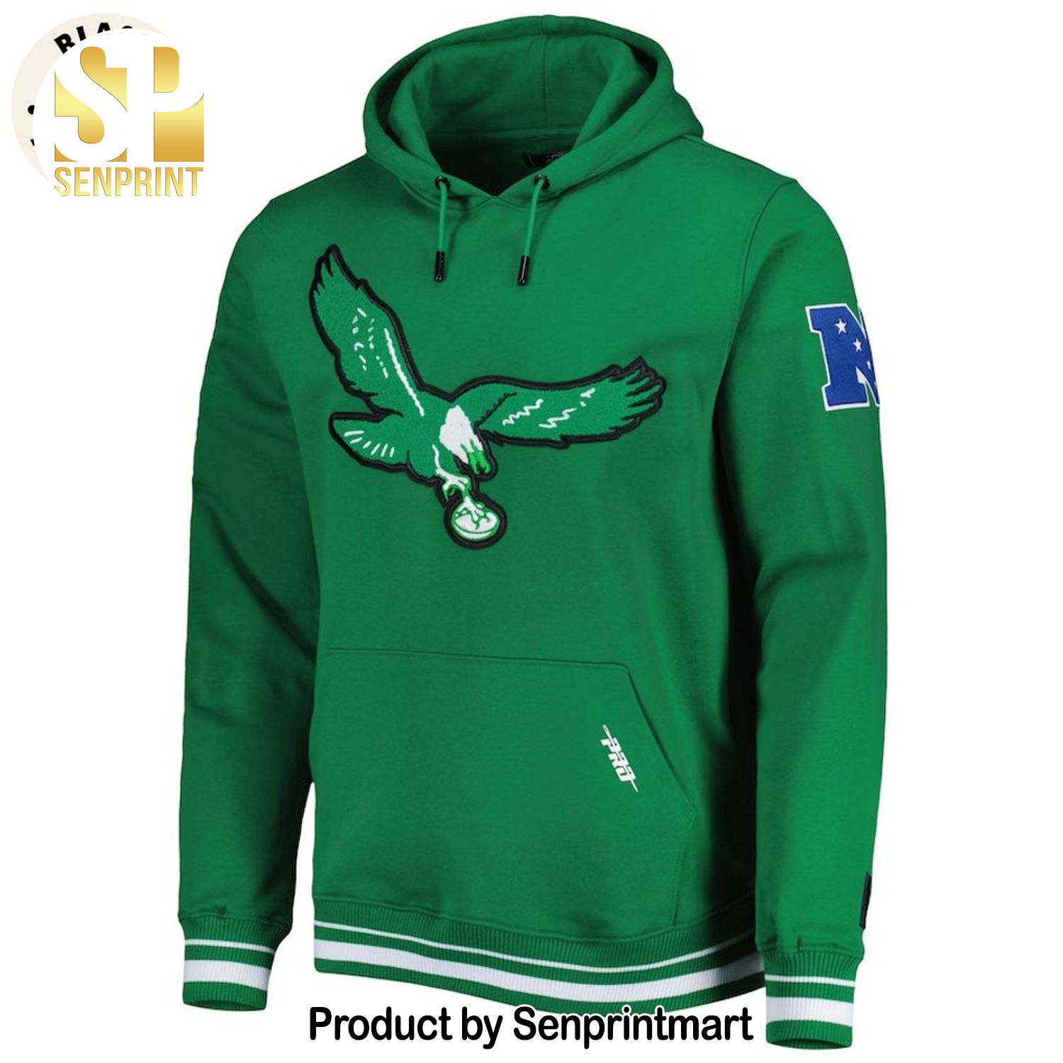 Philadelphia Eagles Mascot Design Green All Over Printed Shirt