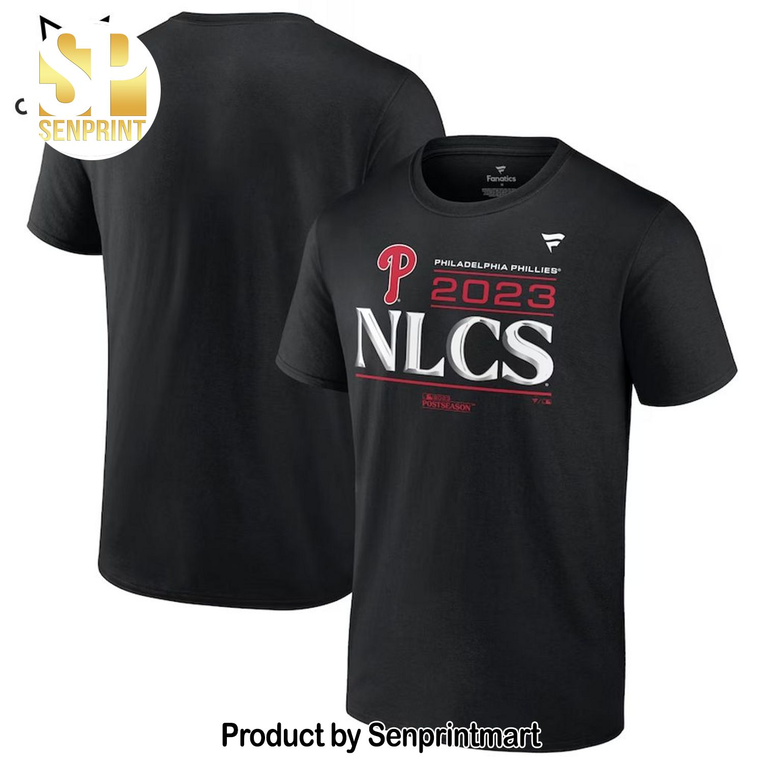 Philadelphia Phillies 2023 NLCS Black Full Printing 3D Shirt