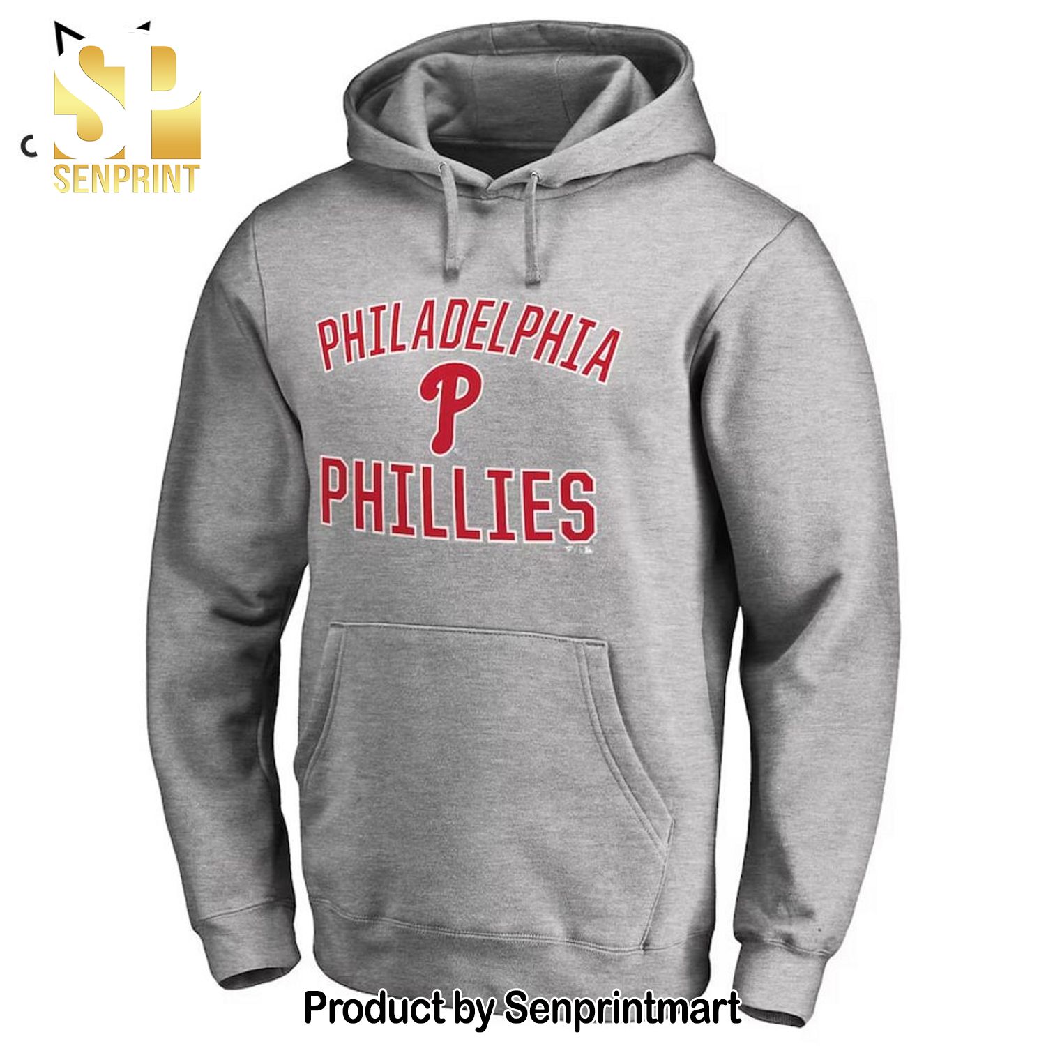 Philadelphia Phillies Grey Design Full Printing Shirt