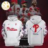 Philadelphia Phillies Logo Design On Sleeve All Over Print Shirt