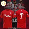 Philadelphia Phillies Logo Design On Sleeve All Over Print Shirt