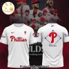 Philadelphia Phillies White Red Design Full Printed Shirt