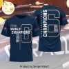 Red Bull Racing Champions Mobil1 Cracle Tezos Logo Design Full Printed Shirt