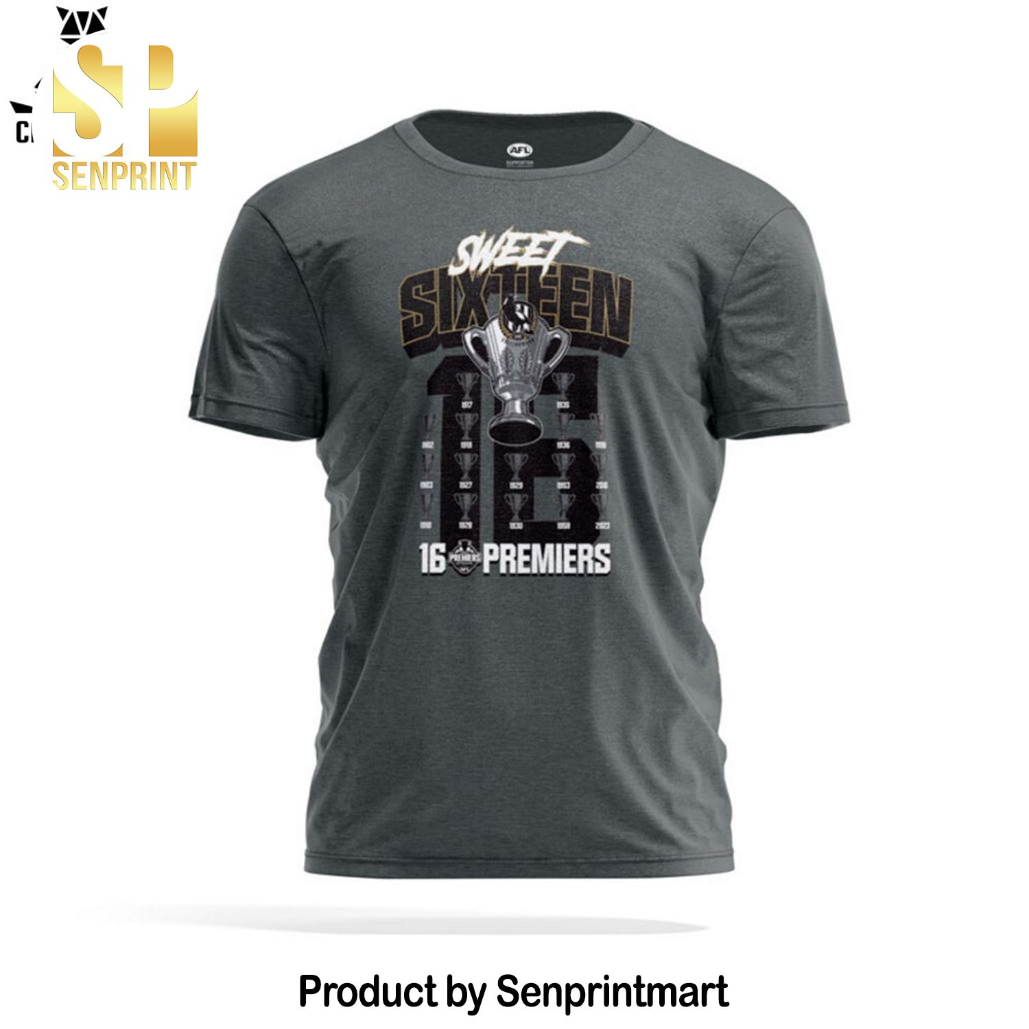 Sweet Sixteen 16 Premiers Gary AFL Full Printed 3D Shirt
