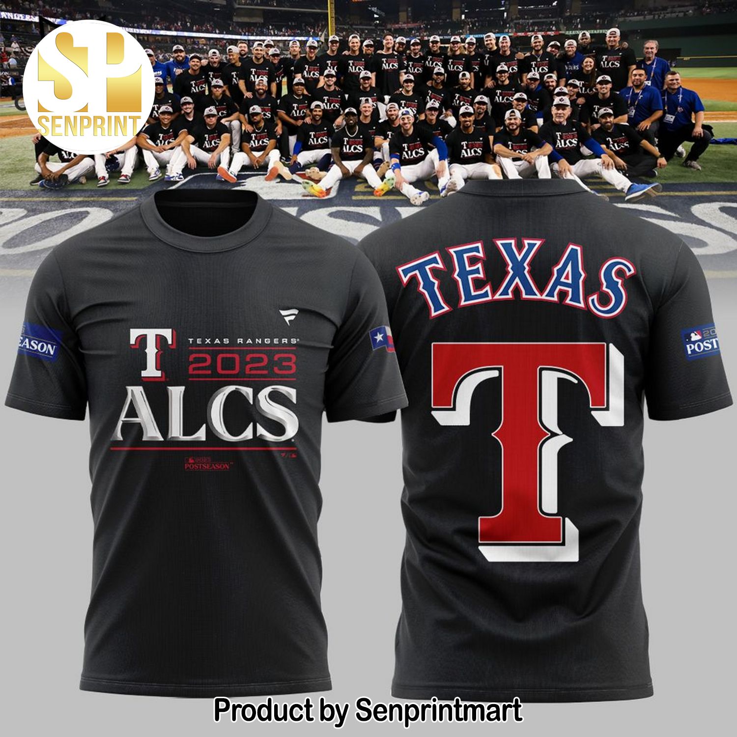 Texas Ranger 2023 ALCS Postseason 3D Full Printing Shirt