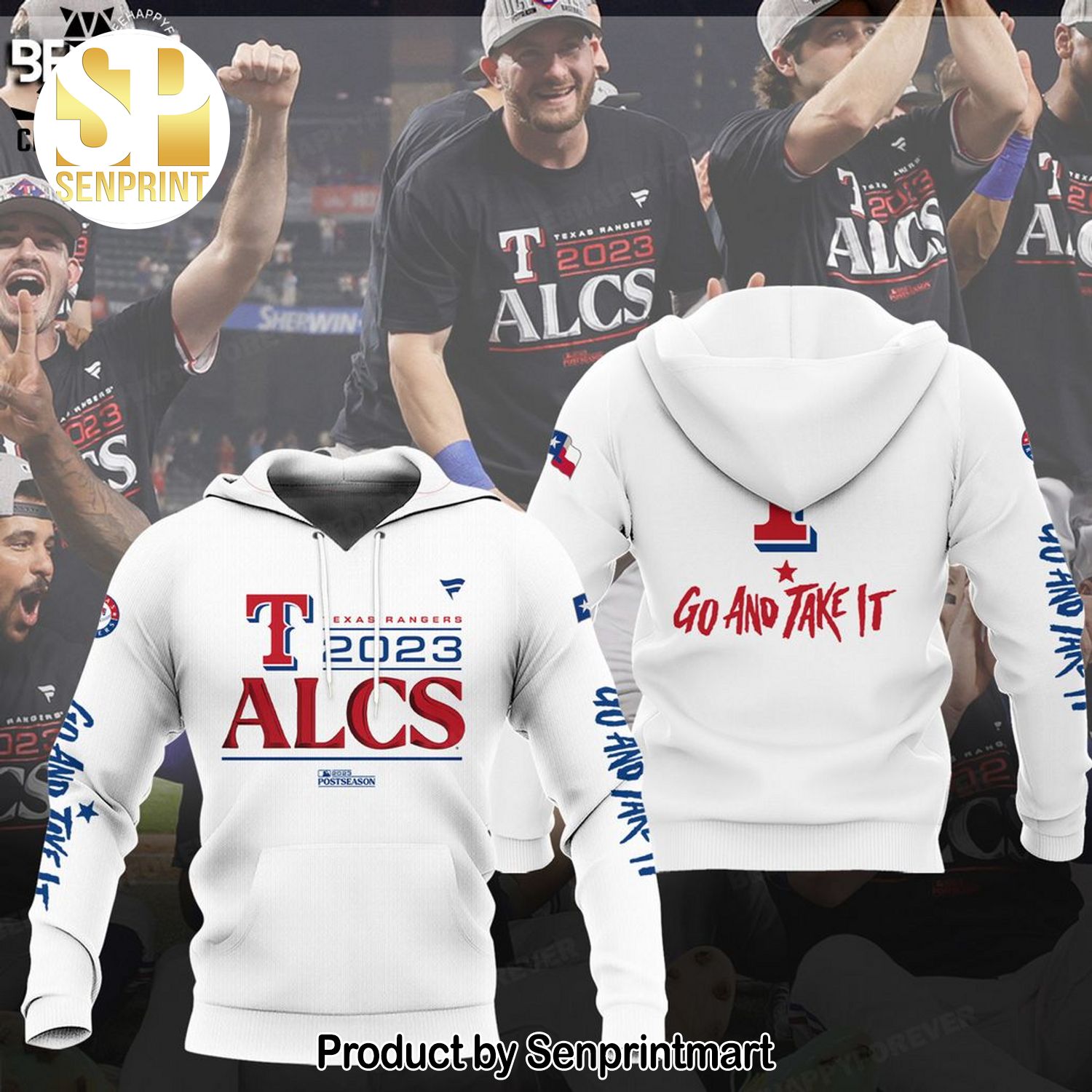 Texas Rangers 2023 ALCS Postseason Go And Take It Full Printing Shirt