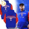 Texas Rangers 2023 Postseason Hoodie Logo Blue Design Full Printing Shirt