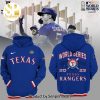 Texas Rangers 2023 World Series Logo White Design 3D Shirt