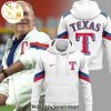 Texas Rangers Logo White Design All Over Print Shirt