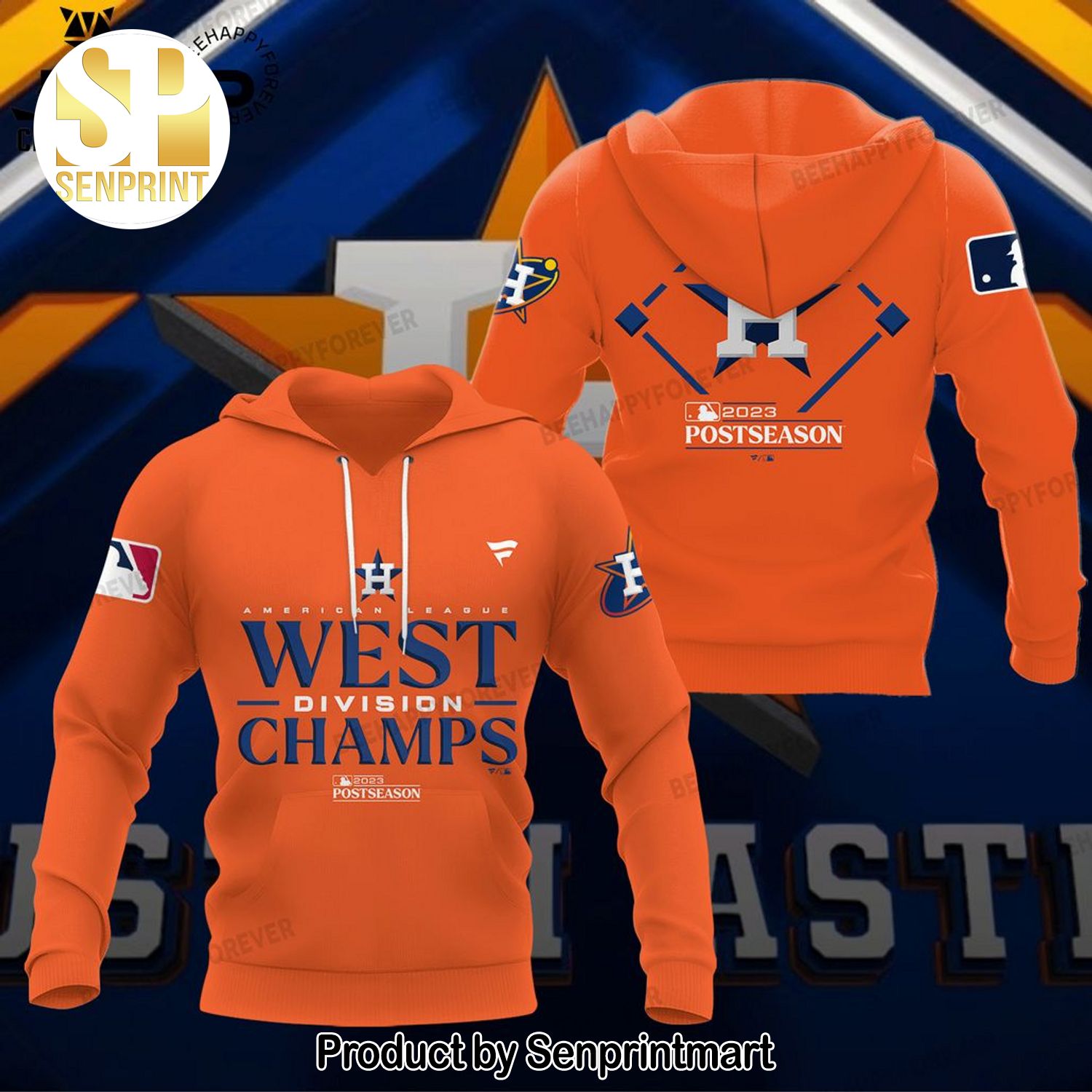 West Division Champions 2023 Postseason Logo Design On Sleevee Full Printed Shirt