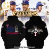 World Series Champions Texas Rangers Logo Blue Design All Over Printed Shirt