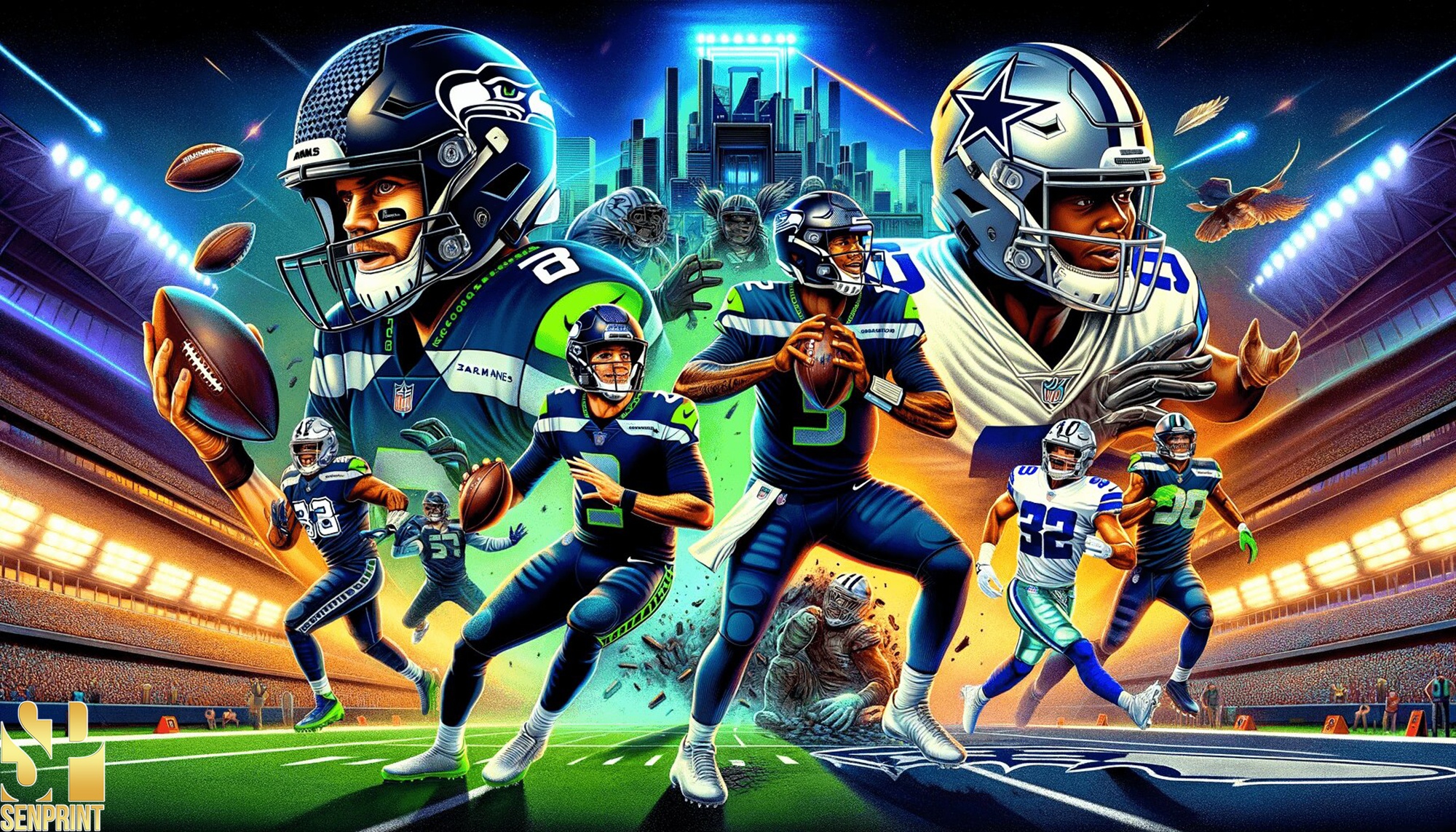 Super Bowl LVII Showdown: The Cowboys and Seahawks' Thrilling Duel for Glory