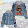 Chicago Bears Hoodie Denim Jacket