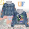 Florida State Seminoles Football Casual Hooded Denim Jacket