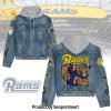 Miami Dolphins Casual Hooded Denim Jacket