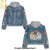 Michigan Wolverines Football Casual Denim Hoodie Jacket