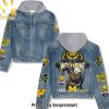 Michigan Wolverines Football Denim Hoodie Jacket