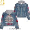 NFL New York Giants Casual Denim Jacket Hoodie