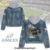 Oregon Ducks Football Hoodie Denim Jacket