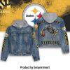 Pittsburgh Steelers Casual Denim Hoodie Jacket