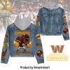 Washington Commanders Casual Denim Hoodie Jacket