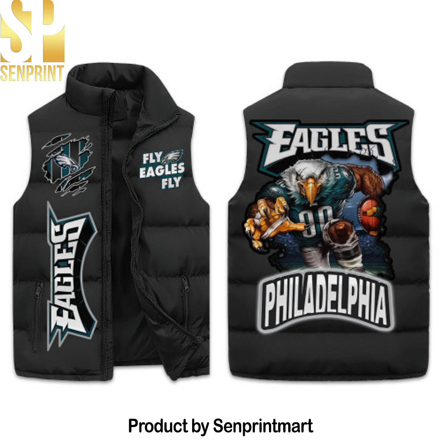 Philadelphia Eagles Sleeveless Puffer Vest