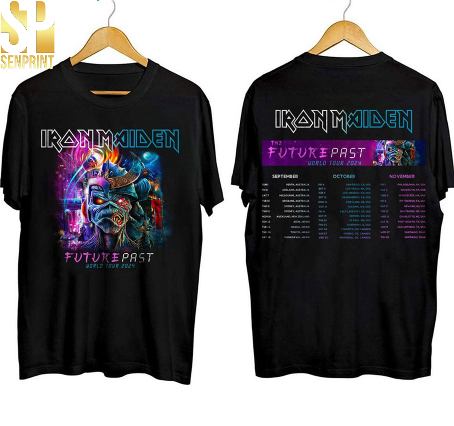 Iron Maiden The Future Past Tour 2024 Shirt