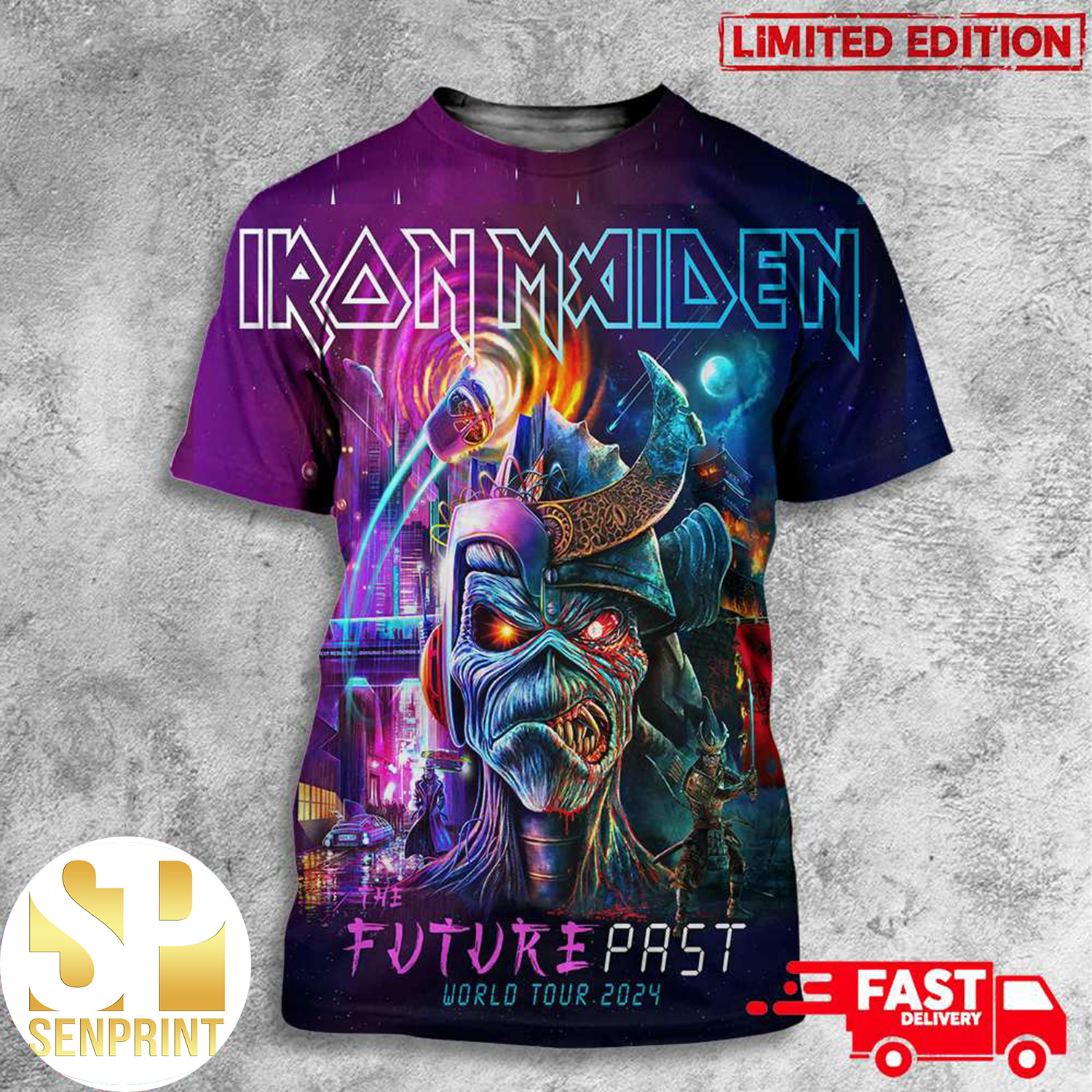 Iron Maiden The Future Past Tour World Tour 2024 Shirt