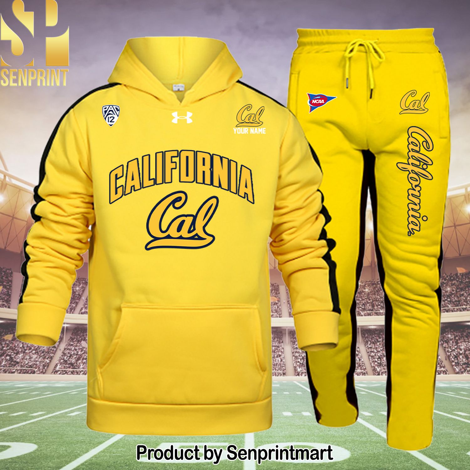 California Golden Bears Hot Outfit All Over Print Shirt and Pants