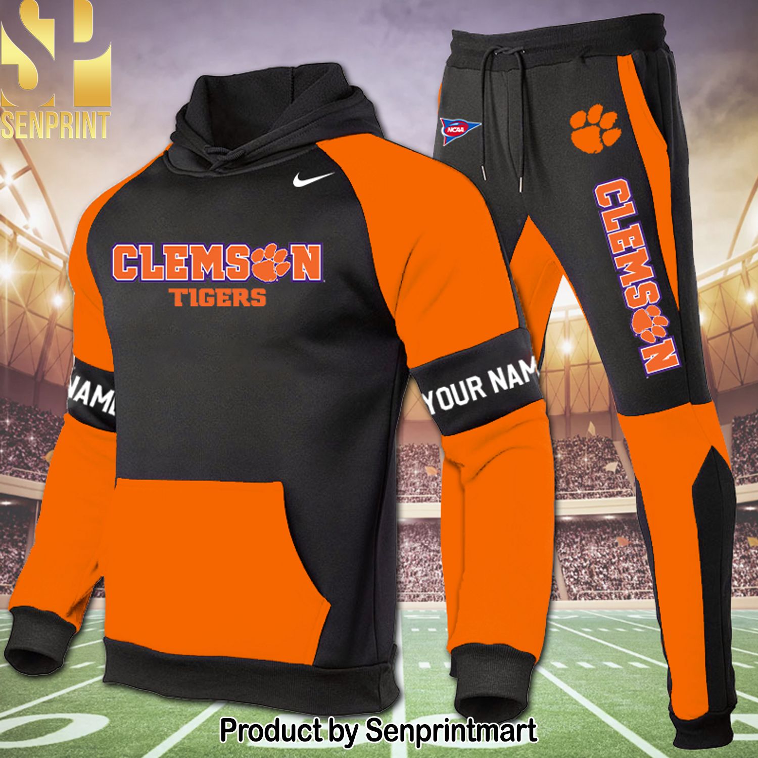 Clemson Tigers Football All Over Printed 3D Shirt and Pants