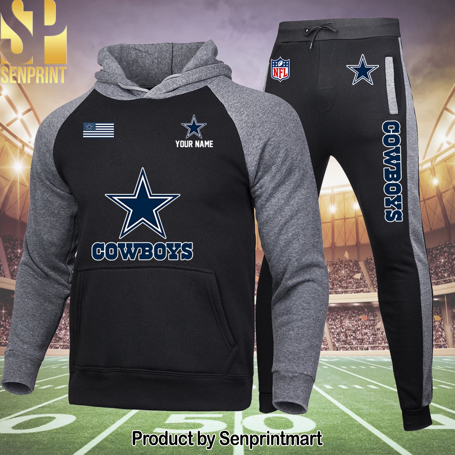 Dallas Cowboys Unisex Full Print Shirt and Pants