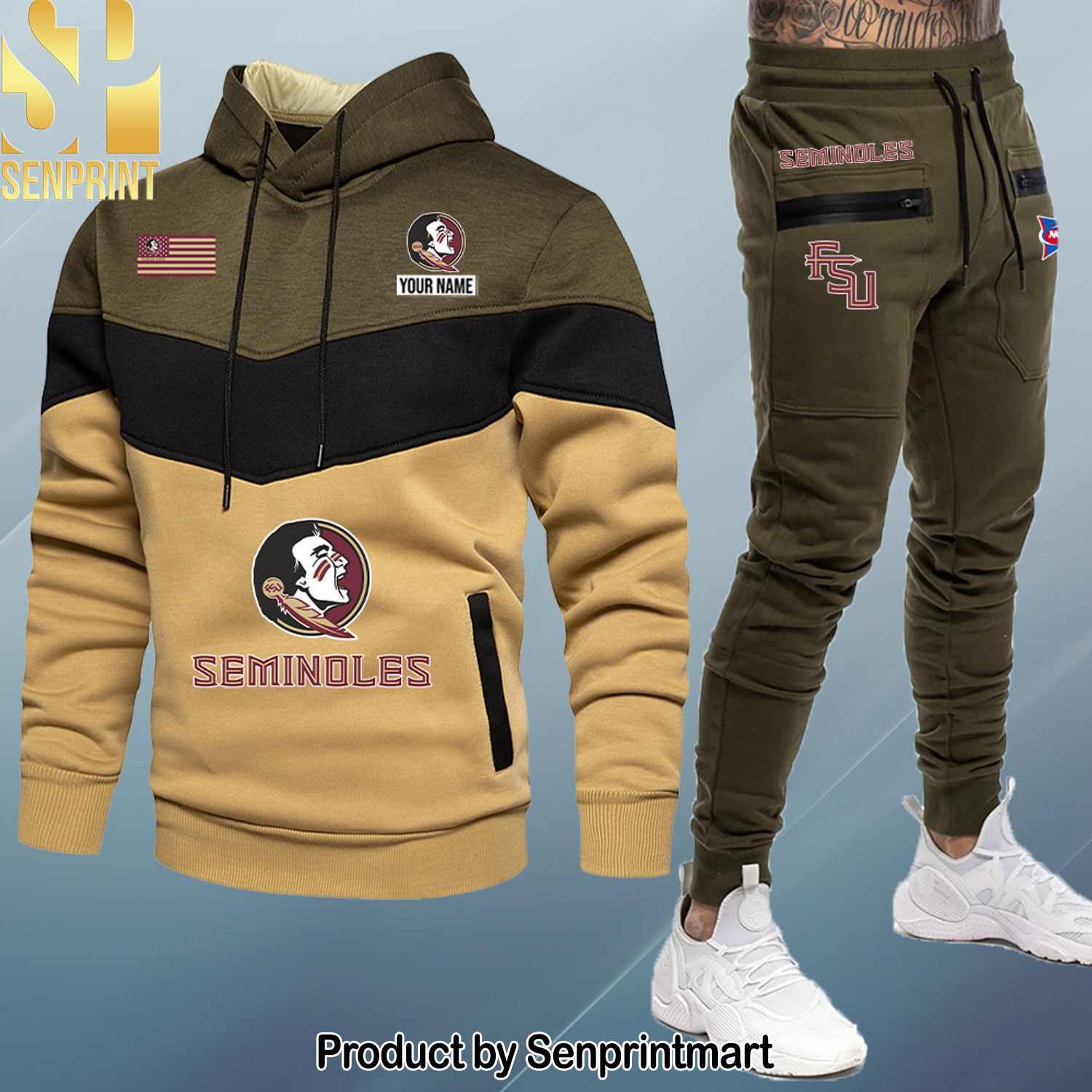 Florida State Seminoles New Style Full Print Shirt and Pants