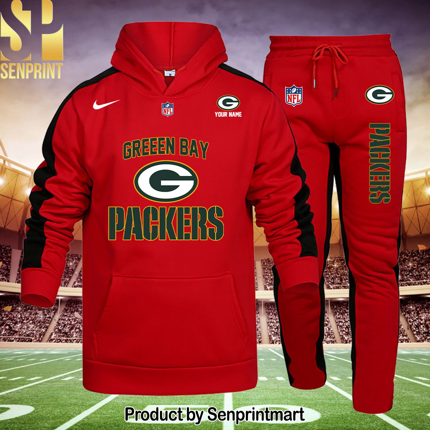 Green Bay Packers 3D All Over Printed Shirt and Pants
