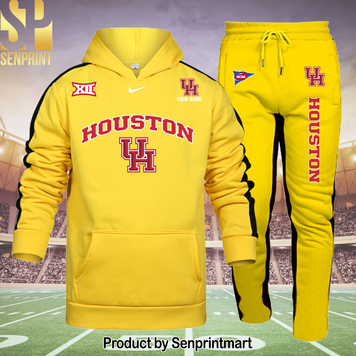 Houston Cougars Full Printing Shirt and Pants