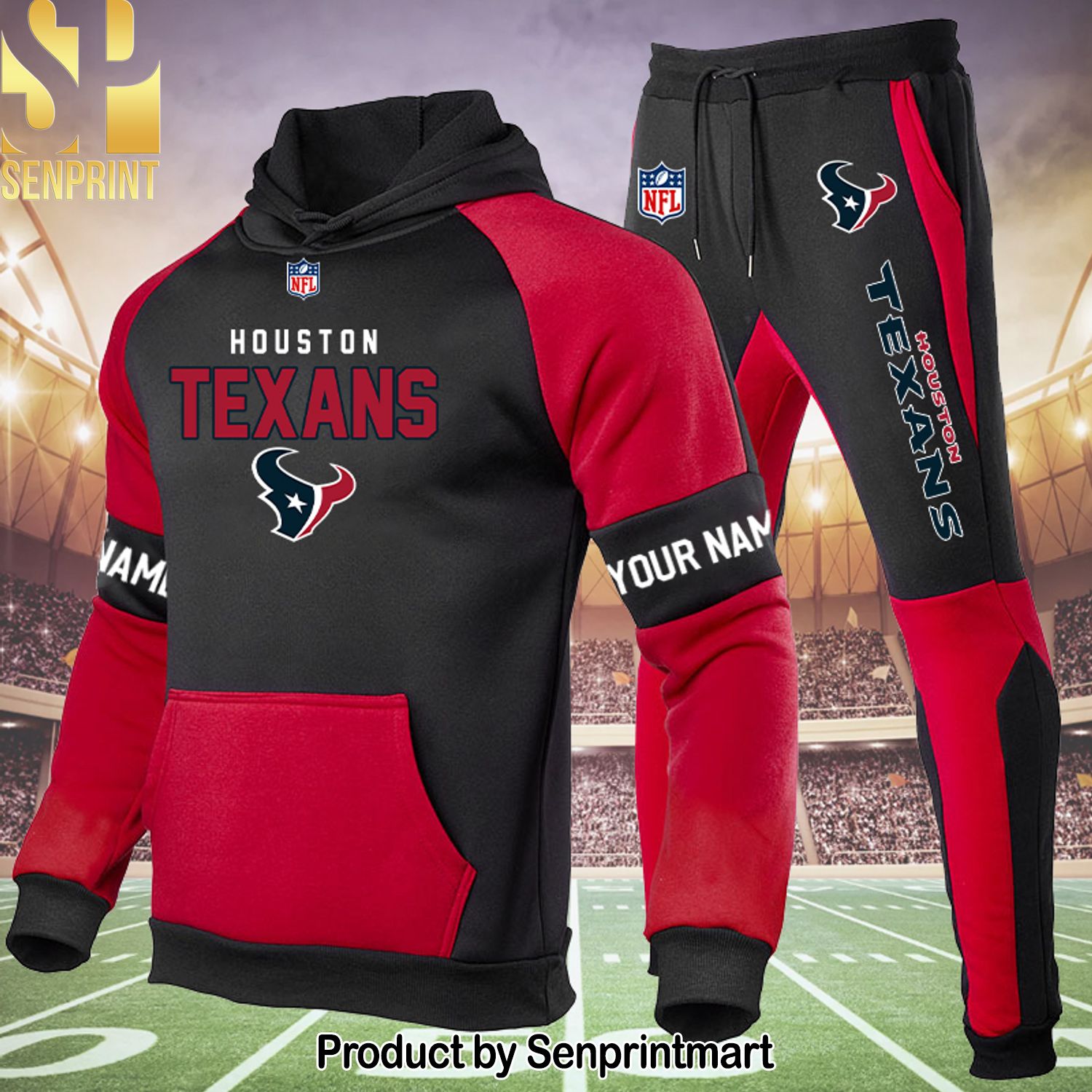 Houston Texans Best Combo All Over Print Shirt and Pants