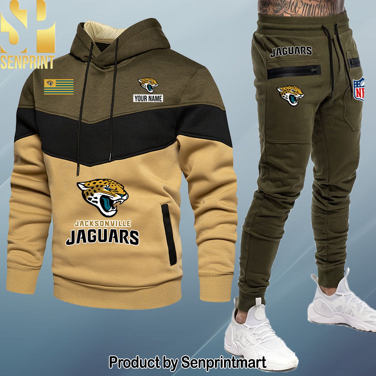 Jacksonville Jaguars Unisex Full Print Shirt and Pants