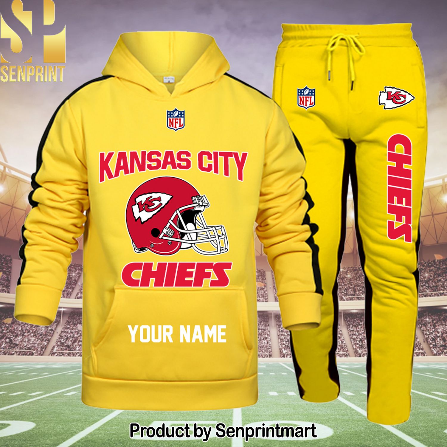 Kansas City Chiefs Full Printed Classic Shirt and Pants