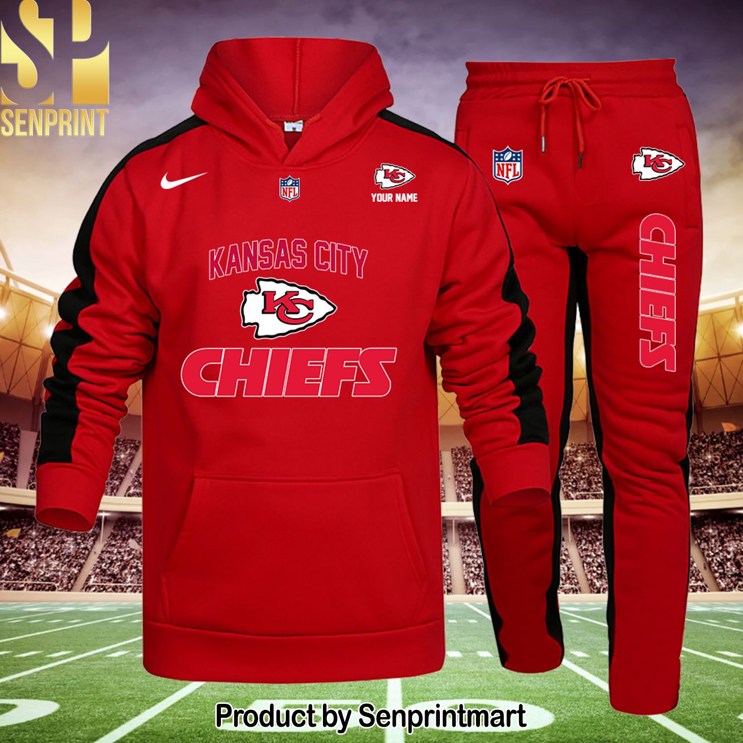 Kansas City Chiefs Hot Outfit All Over Print Shirt and Pants