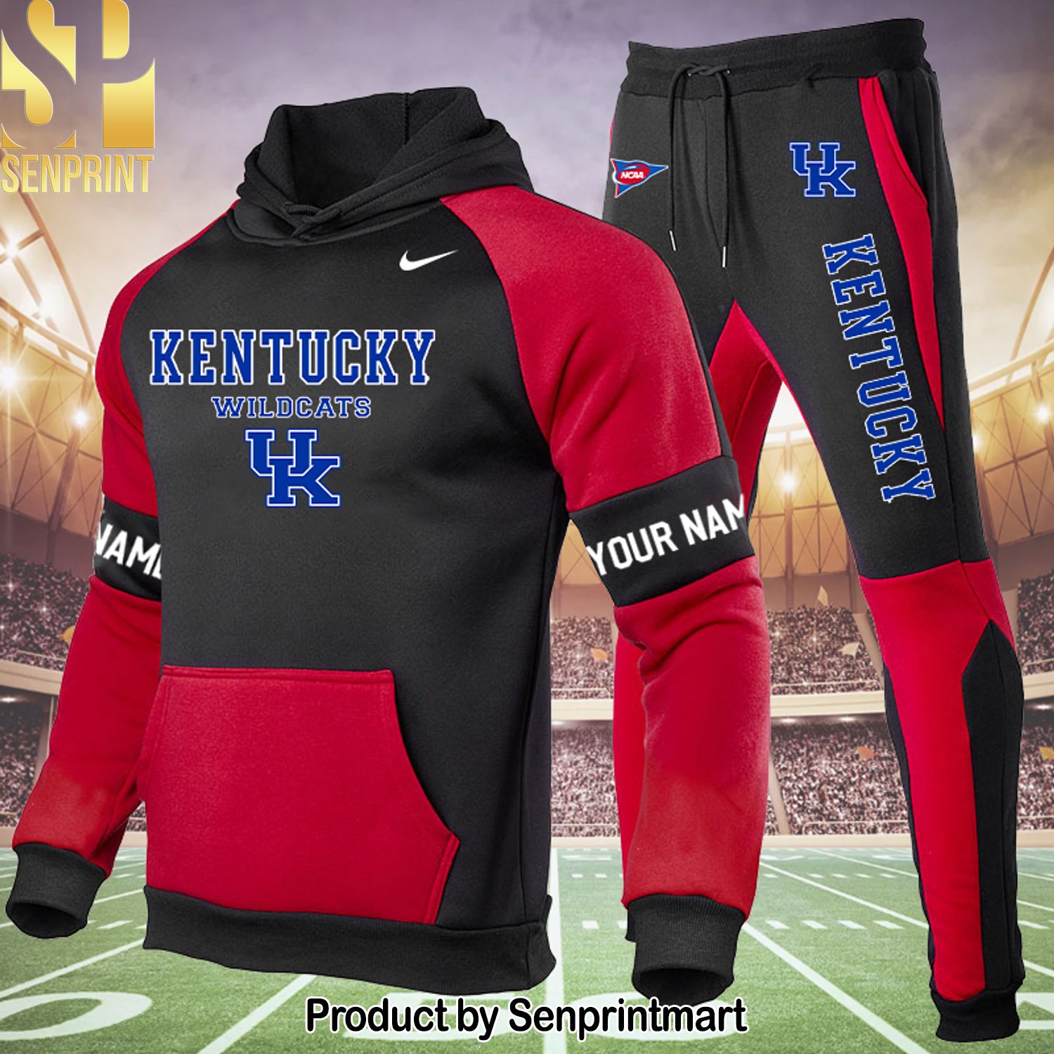 Kentucky Wildcats Full Print Classic Shirt and Pants