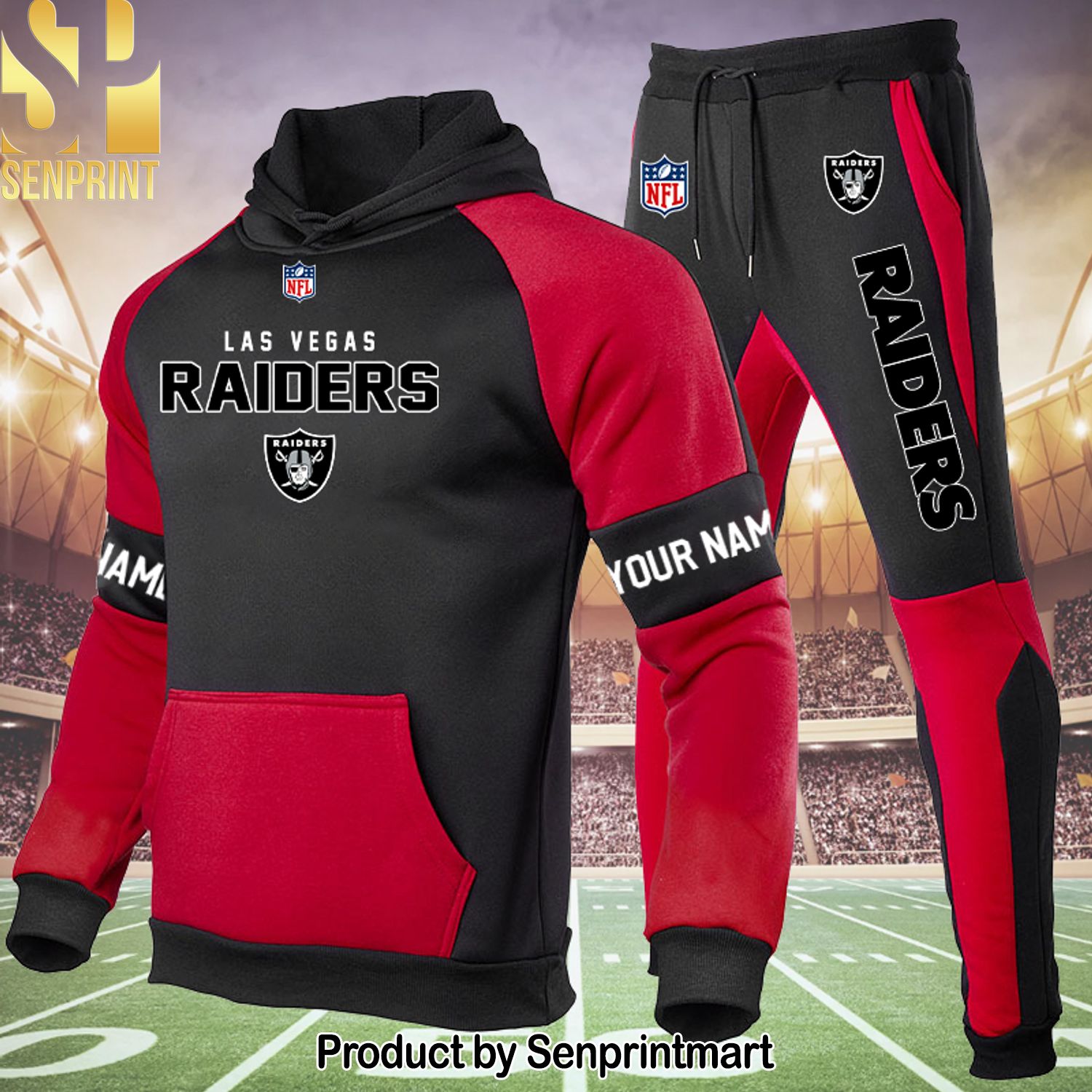 Las Vegas Raiders 3D Full Print Shirt and Pants