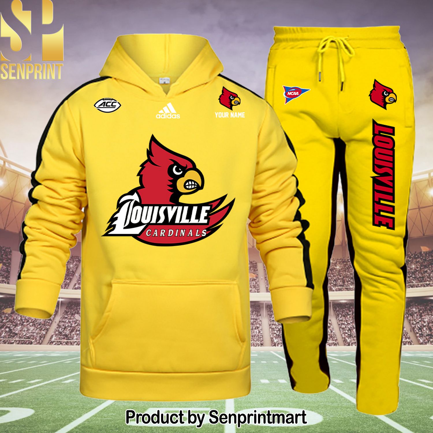 Louisville Cardinals 3D Shirt and Pants