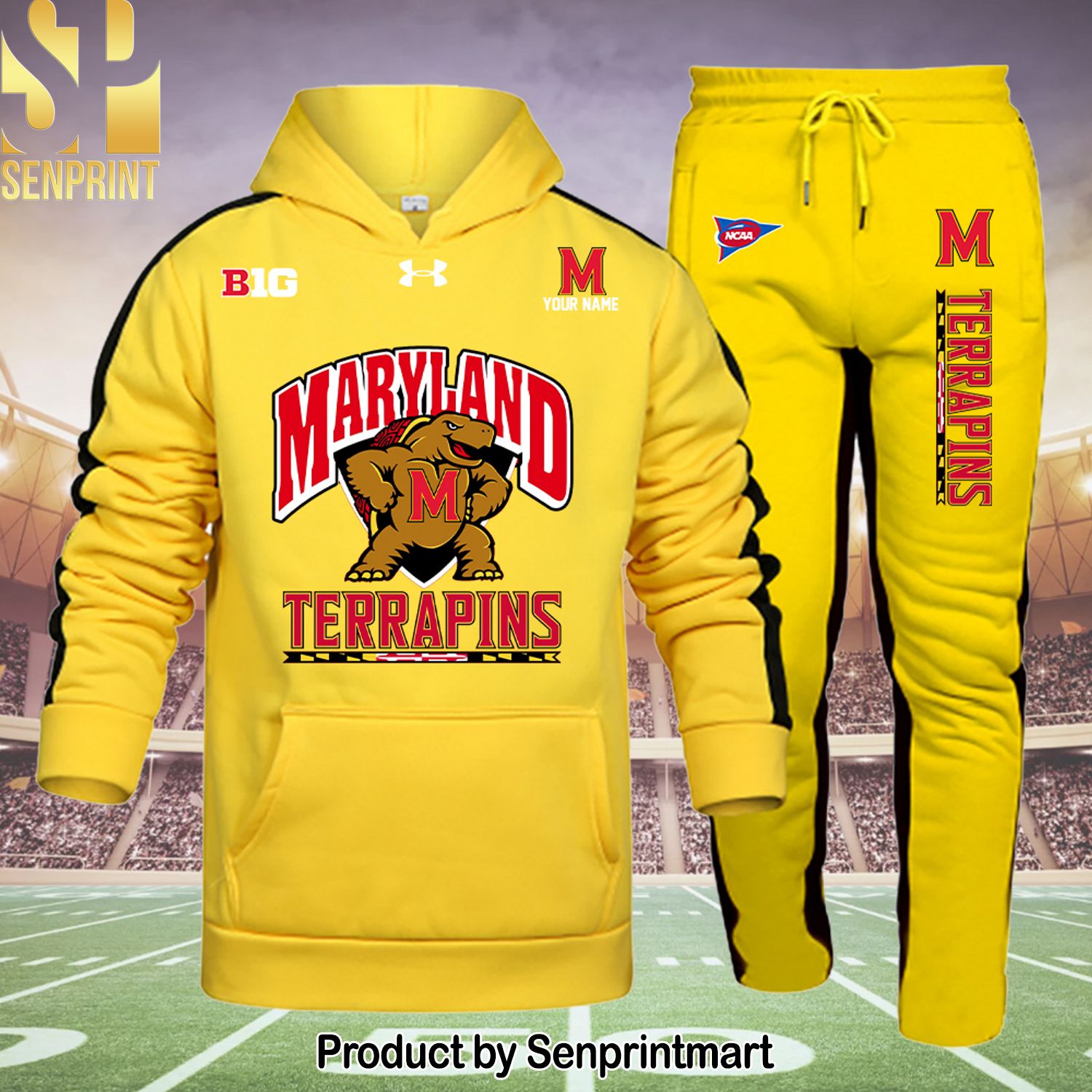 Maryland Terrapins Best Combo 3D Shirt and Pants