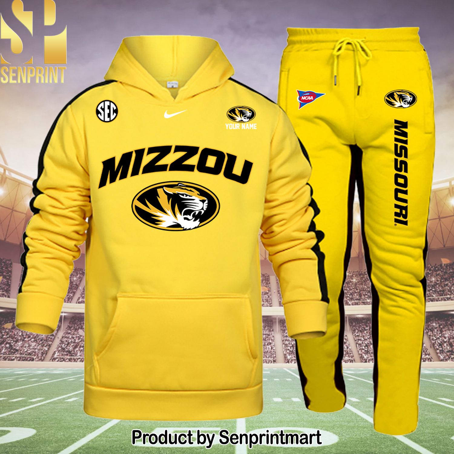 Missouri Tigers Full Printed Shirt and Pants