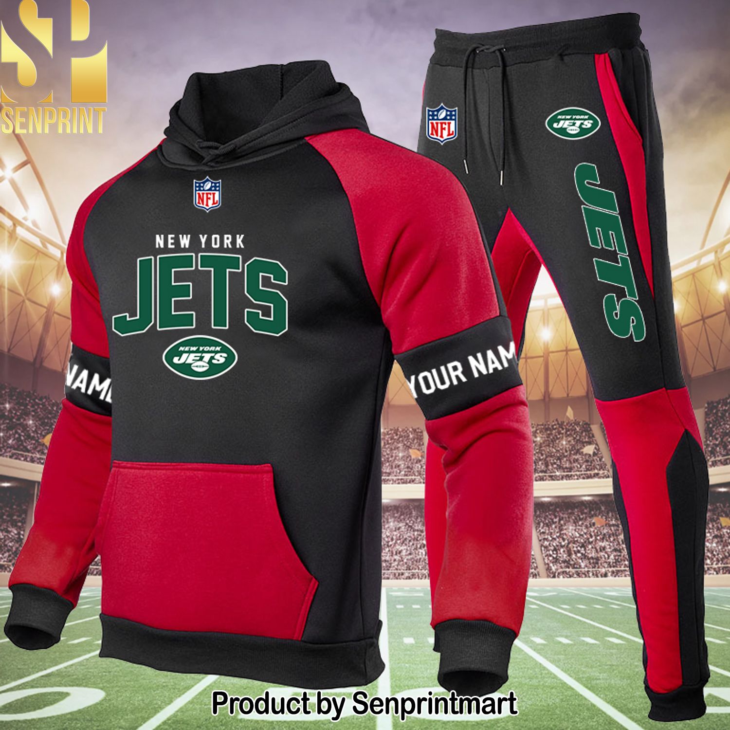 New York Jets All Over Printed Shirt and Pants